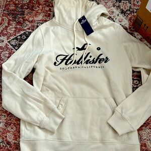 Hollister, Southern California, hoodie cream colored, sz medium NWT
